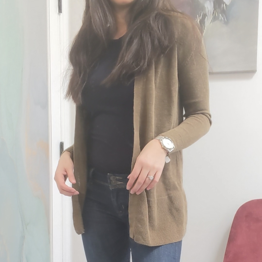 Ann Taylor Cardigan Olive Size XS